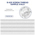 2mL Autosampler Vials, 9-425 HPLC Vials with Writing Area, Screw Cap, 100 Pcs