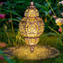 Solar Lanterns,Outdoor Garden Decor Solar Lantern Metal Moroccan Chandelier Gardening Decorative,Outside Hanging Lights