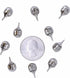Silver Finish Horseshoe Crab Pushpins - Unique Office Decor