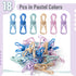 Mr. Pen- Chip Clips, 18 Pack, 2 Inch, Pastel Colors, Utility Steel PVC-Coated Clips, Bag Clips, Chip Clip, Metal Clips, Chip Bag Clip, Food Clips, Bag Clips for Food Storage, Food Bag Clips by Mr. Pen