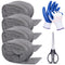 4Pack Steel Wool for Mice Control, 3.2"x10.5 ft Wool, Gap Filler for Home & Garage, DIY Bundle with Gloves & Scissors