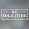 WaaHome 2 Pack No Soliciting Sticker Decal for Window, 3''X7'' No Soliciting Sign for House Home Door Business