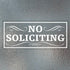 WaaHome 2 Pack No Soliciting Sticker Decal for Window, 3''X7'' No Soliciting Sign for House Home Door Business