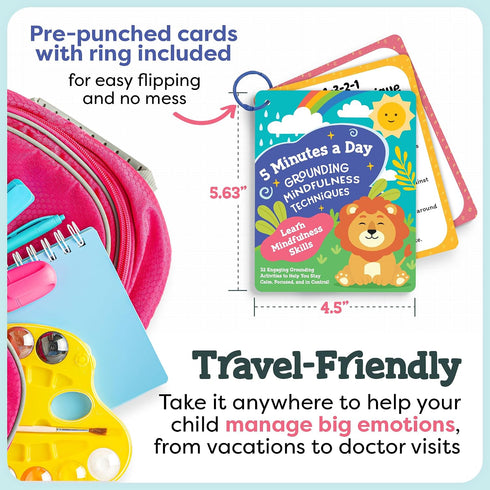 Mindfulness Cards for Kids - Social Emotional Learning Tools, Coping Skills, Self-Regulation Flash Cards, Therapy