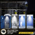 BRIGHTICONIC Solar Motion Sensor Light LED Powered Motion Activated Lighting for Shed, Portable Toilet, Chicken Coop