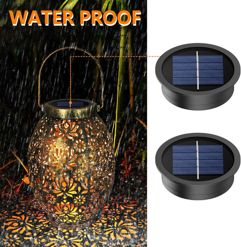 X-PREK 2 Pack Replacement Solar Light Parts, 7 Lumens Warm White LED Light Bulbs, Waterproof Solar Light Replacement