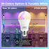 Bulb A19 E26 Dimmable Bulbs 8W 60W 30 2700K-6000K, Bulbs 4-Pack FTL Color Changing Light with Remote Control, RGB LED