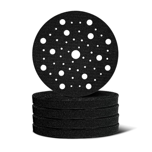 6 Inch 5-Piece Orbital Sander Interface Pads, 53 Holes Hook and Loop