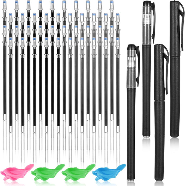Gsbnjuy 48 Pcs Writing Practice Disappearing Ink Pen Kit with 40 Ink Refills