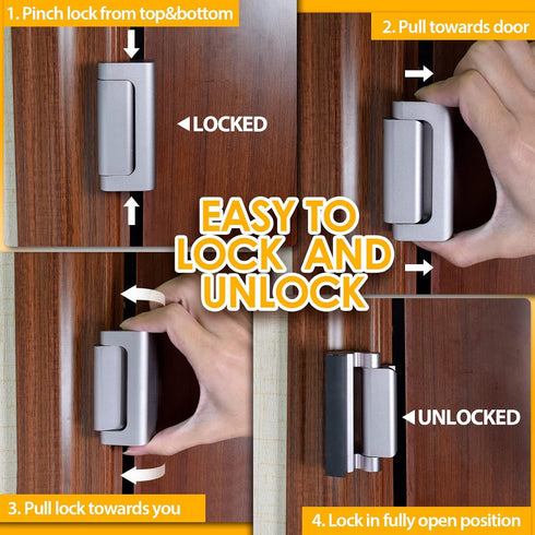 800 lbs EverPlus Home Security Door Lock for Kids Safety, Childproof Reinforcement Latch for Front Door Withstand