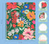 ban.do Green Floral Rough Draft Mini Spiral Notebook, 9" x 7", 160 Lined Pages, with Pockets, Superbloom