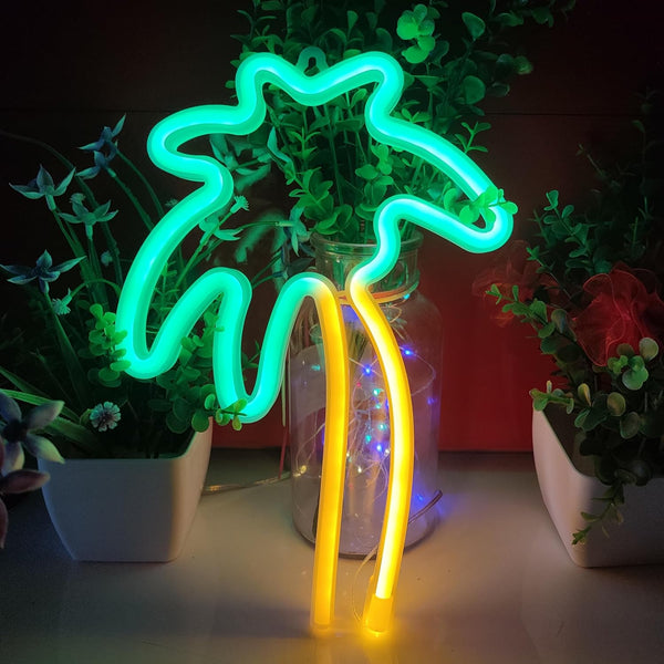 JYWJ Neon Light,USB or 3-AA Battery Powered Neon Signs,LED Desktop Wall Decoration,Various