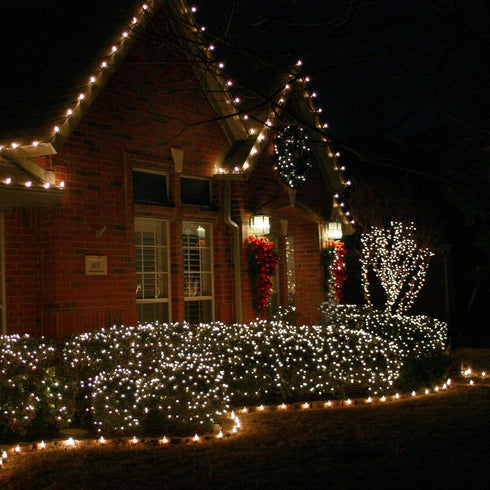 2 Pack 100LED 32FT 8 Battery Operated Christmas Lights, Waterproof Mini String Tree Lights with Modes, Decorations