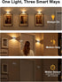 5000mAh 3CCT Dimmable NIORSUN Motion Sensor Wall Light, Battery Operated Wall Sconce with Remote, Rechargeable Wall