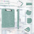 Glitter Clipboard with Storage,Storage Clipboard with Pen Holder,A4 Binder Clip Boards 8.5x11 with Low Profile Clip,Side Opening Sparkle Clipboards, Clipboard Folder for Office Supplies-Grayish Green by SFLHHDM