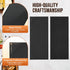 4.25" 11", 12 Pack (1 MYFULLY Restaurant Menu Holders x Black PU Leather Single Panel Menu Covers with Angled Corners