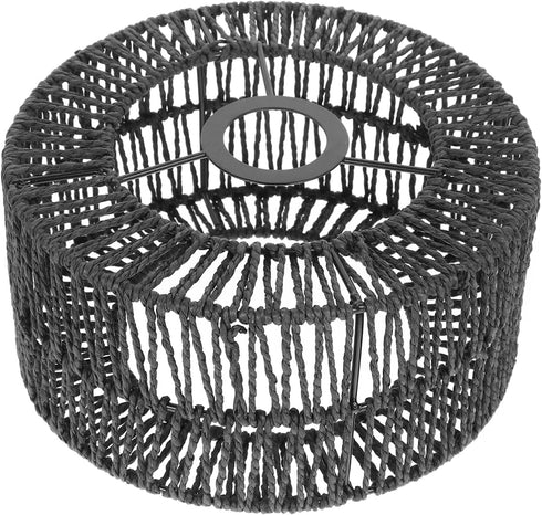 Generic Rattan Lamp Shade: Boho Weave Lamp Shades Farmhouse Woven Lampshade for Floor