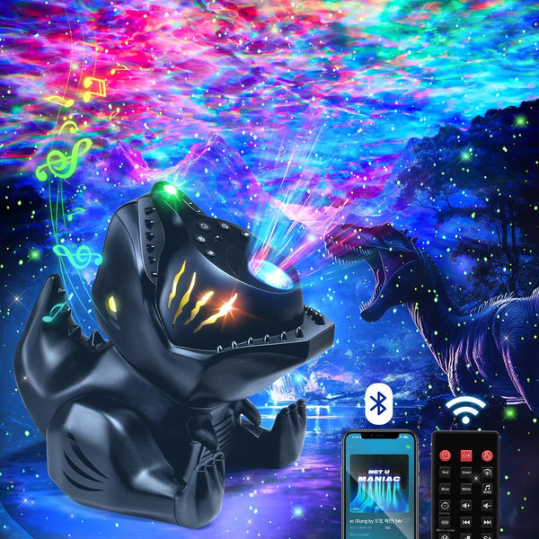 Staryou Dinosaur Baby Sound Machine Night Light Projector, 22 White Noise Machine Baby