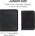 Samsill Professional Padfolio, Faux-Leather Mini Portfolio with 5 x 8 Writing Pad, Black