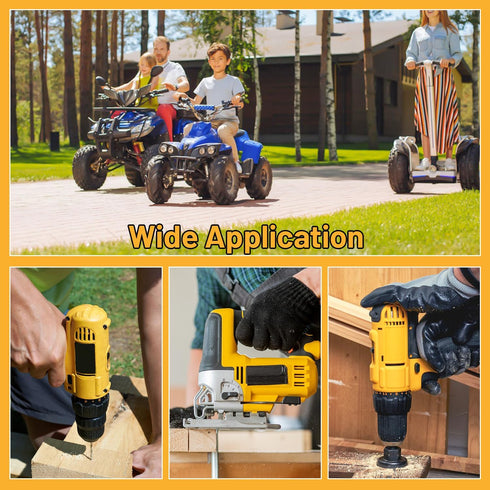 Power Wheels Adapter for Dewalt 20V Battery Adapter Kit with Fuses Holder and Switch for RC Car Toys (2 Pack)