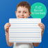 Flipside Products 9" x 12" Dry Erase Lined Board, Ruled Whiteboard for Kids Education, Pack of 12