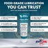 1oz Commercial Grease-Whiz Food Grade Grease Lubricant - Grease for Meat Slicer, Ice Cream, Slushee Machine, Beer Kegs