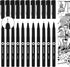 MOLOTOW Complete Set Blackliner Pen, 11 Pens (200.485)