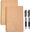 YYaaloa 2pcs A5 Spiral Notebooks, 6x8 Soft Cover Journals, 200 Pages, Wirebound Memo Notepads with Black Pen