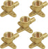 Supply Giant QYEM0012-5 PEX Barb X FIP 90 Degree Drop Ear Elbow Pipe Fitting - 1/2" X 1/2" Brass (Pack of 5)