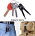 Portable Keychain Screwdriver, Wisdompro 4-in-1 Multifunction Repair Tool Pocket Set with Phillips, Slotted, Hex Wrench