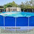 1/2" 8 4 Elbow Elbow uxcell PVC Fittings, Pcs - Way Connector PVC Furniture Fittings Corner Fitting for Water Supplies
