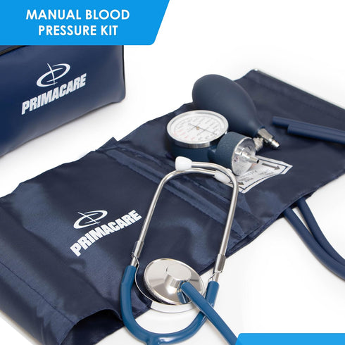 DS-9196 PrimaCare Medical Supplies Professional Classic Series Large Adult Size Manual Blood Pressure Kit, Long Lasting