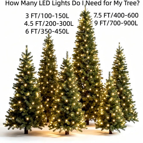 150 Commercial 50 LUCKY SHINE LED Warm White Christmas Lights, UL Certified and Grade Green Wire String Lights Ft