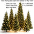 150 Commercial 50 LUCKY SHINE LED Warm White Christmas Lights, UL Certified and Grade Green Wire String Lights Ft