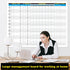 Large Project Management Vision Board for Wall, 36"x42" Laminated Whiteboard for Scheduling and Tracking Progress