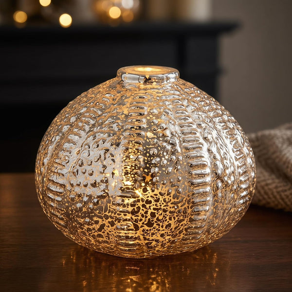 DUSVALLY Sea Urchin Table Lamp, Battery Operated LED Table Lamp, Cordless Dimmable