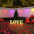 IP65 with10 (4) ZCXLIGHT Solar Fence Lights Outdoor,Fence Solar Lights Outdoor Waterproof Led Fixed Colors RGB Color