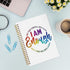 Inspirational Notebook, I am Enough Journal, Affirmation Journal, Inspirational Quotes Spiral Notebook Journal, 5.5x8.3