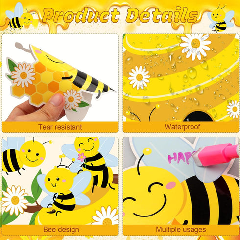 Bee Bulletin Board Decorations Set, Summer Bee Jesus Religious Cutout for Classroom Back to School Decor