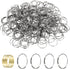 MECCANIXITY 300pcs Mini Split Rings, 13mm 304 Stainless Steel Jump Ring Small
