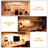 14 Inch 110V 120V Counter, maylit Under Cabinet Lighting Plug in, Linkable Ultra Bright LED Light Bar, Renter Friendly