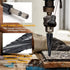 MulWark Four Spiral Flute Cobalt Step Drill Bit Set and Automatic Center Punch, Industrial Grade Coated Step Bit