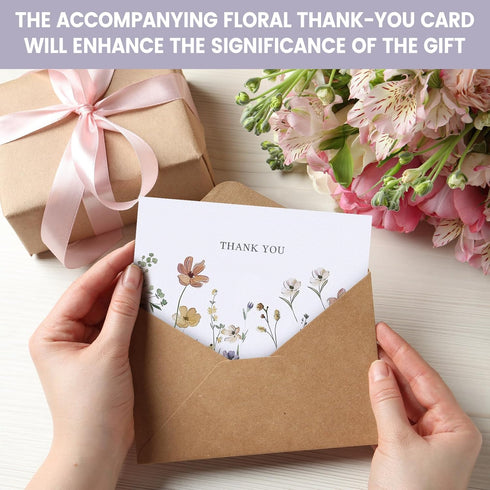 XXINMOH 102 PACK (4"x6") Floral Thank You Cards With Envelopes - Wildflower Blank Cards With Adhesive Envelopes