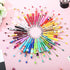 Kosiz 100 Pieces Plastic Beadable Pens - Black Ink Ballpoint Pens with 100 Refills for DIY Gifts for Kids and Students