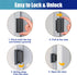 800lbs Door Reinforcement Lock Withstands of Force - Black Extra Proof Door Lock for Kids Safety Drilling Required