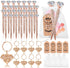 Qilery 12 Set Bridal Shower Pens, Diamond Pens with Keychains, Wedding Favors for Women Girls Gift