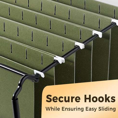SUNEE Hanging File Folders, 6 Pack, Letter Size with 1/5-Cut Tabs, Ideal for Home and Office Organization