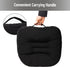 Mind Reader Air-Cloud Black Seat Cushion - Ergonomic Support for Office & Car