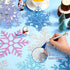 Zonon 48 Pcs Snowflake Cutouts Decorations, Winter Christmas Paper Cutouts with Glue Points for Home Office Decor