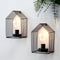JHY DESIGN Set of 2 Battery Operated Wall Sconce 7''H Metal Wall